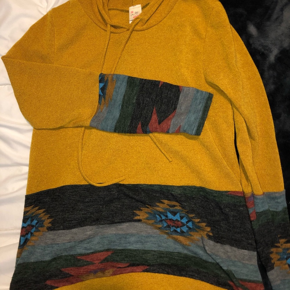 Western pattern hoodie